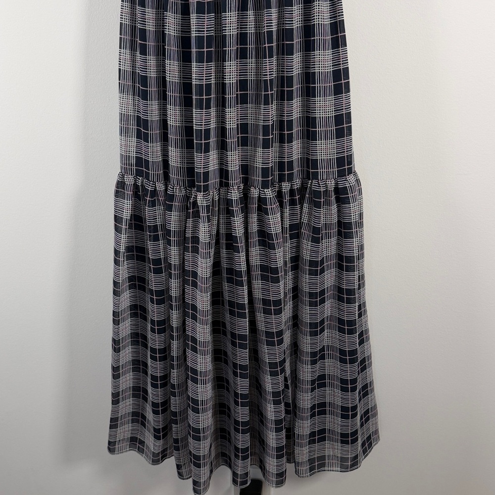 NWT Club Monaco Plaid Cross-Back Dress - Picture 6 of 11
